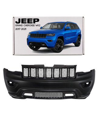 JEEP GRAND CHEROKEE IV WK2 2017-2021 DOPO IL SECONDO RESTYLING NERO COMPLETO PARAURTI ANTERIORE SENZ