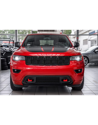 JEEP GRAND CHEROKEE IV WK2 2017-2021 DOPO IL SECONDO RESTYLING NERO COMPLETO PARAURTI ANTERIORE SENZ