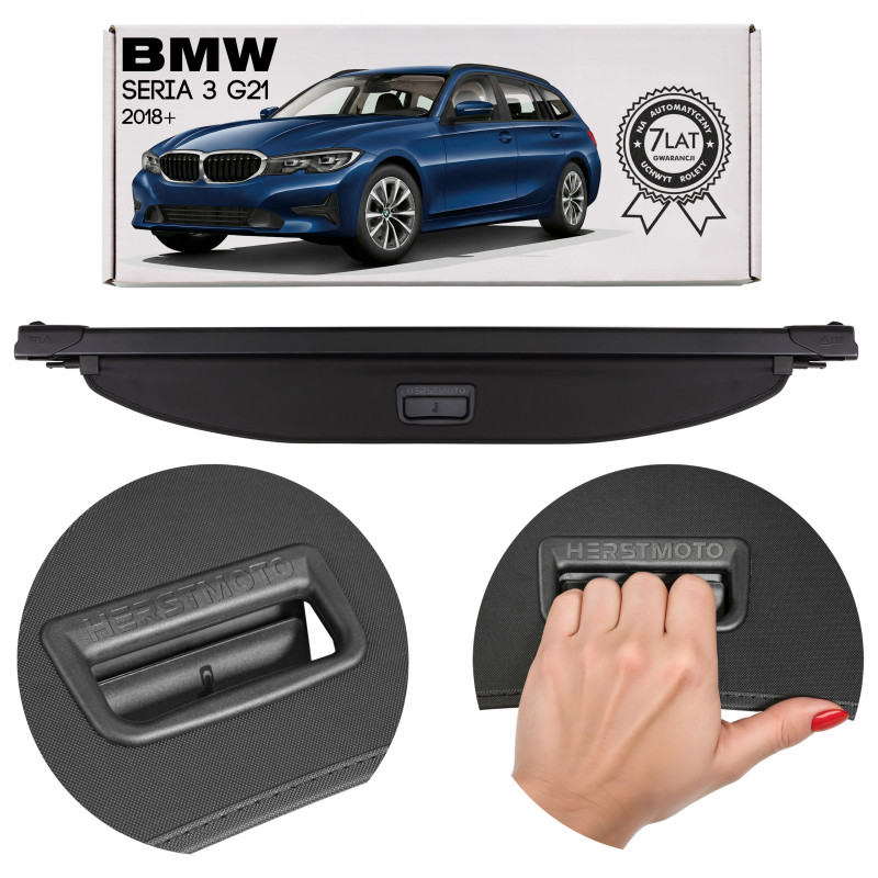BMW SERIA 3 G21 2018+ TOURING (STATION WAGON) CAPPELLIERA COPRIBAGAGLI NERA 51477450728 (Cod. AP-B37