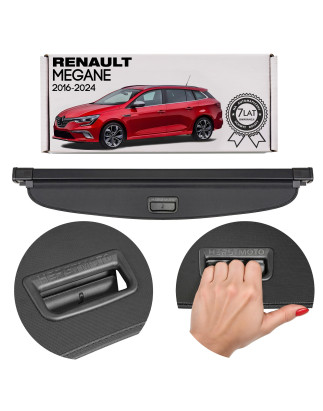 RENAULT MEGANE IV 2016-2024 STATION WAGON / GRANDTOUR / SPORT TOURER CAPPELLIERA COPRIBAGAGLI NERA 9
