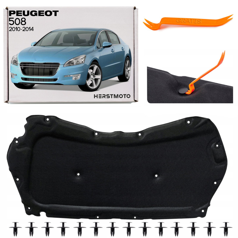 PEUGEOT 508 E 2010-2014 berlina PRE-RESTYLING PANNELLO FONOASSORBENTE COFANO 7979L6 (Cod. AP-3A7F-17