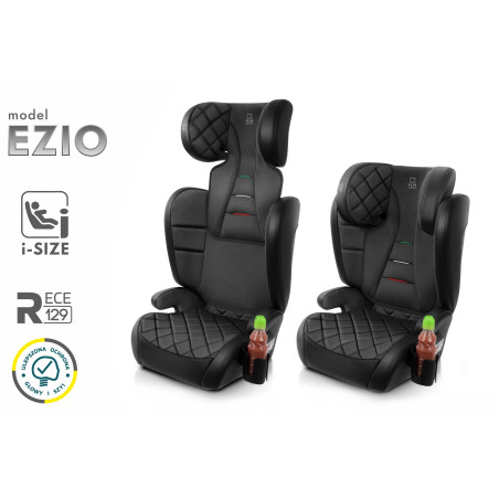 EZIO SEGGIOLINO AUTO ECOPELLE SUPPORTO 2W1 E SIZE 100-150 CM R129 (Cod. AP-87AE-9175C_A4x4)