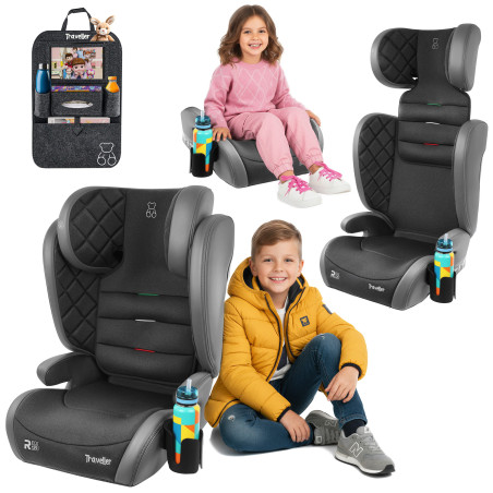 SALVATORE SEGGIOLINO AUTO ECOPELLE SUPPORTO 2W1 E SIZE 100-150 CM R129 (Cod. AP-83A7-36893_A4x4)