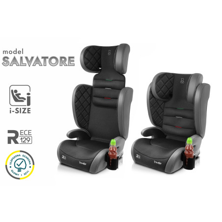 SALVATORE SEGGIOLINO AUTO ECOPELLE SUPPORTO 2W1 E SIZE 100-150 CM R129 (Cod. AP-83A7-36893_A4x4)