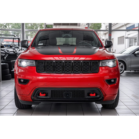 JEEP GRAND CHEROKEE IV WK2 2017-2021 DOPO IL SECONDO RESTYLING NERO COMPLETO PARAURTI ANTERIORE CON 