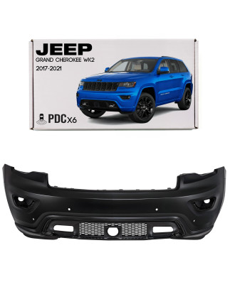 JEEP GRAND CHEROKEE IV WK2 2017-2021 DOPO IL SECONDO RESTYLING NERO COMPLETO PARAURTI ANTERIORE CON 