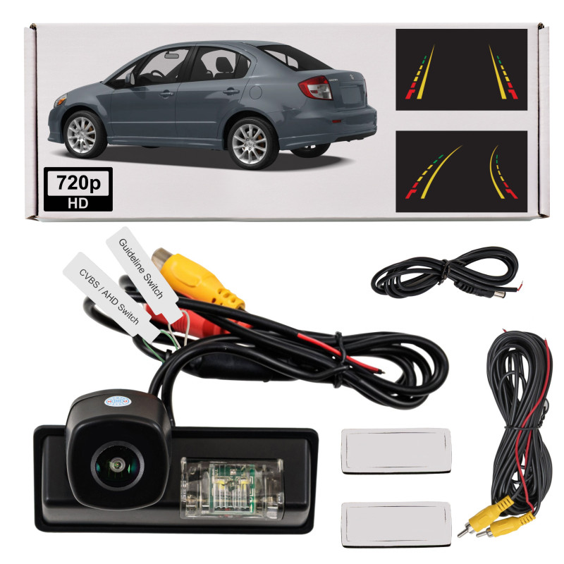 SUZUKI SX4 E GY berlina 2006-2013 TELECAMERA POSTERIORE FULL HD DINAMICI LINEE INTEGRATA CON LAMPADA