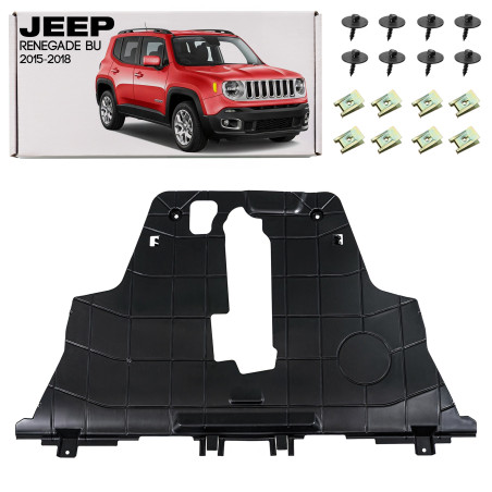 JEEP RENEGADE E BU 2015-2018 PRE-RESTYLING PROTEZIONE PIASTRA PROTEZIONE MOTORE CON KIT VITI 6824808