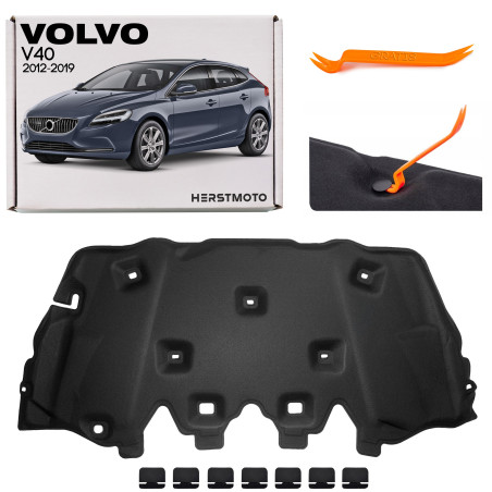 VOLVO V40 II 2012-2019 PANNELLO FONOASSORBENTE COFANO 31385365 (Cod. AP-BE3E-862D6_A4x4)