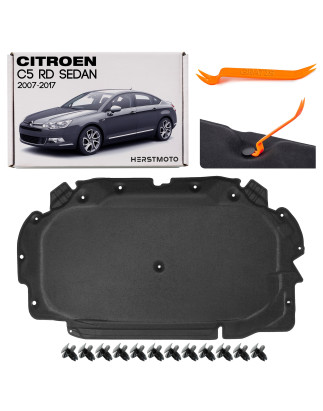 CITROEN C5 II RD 2007-2017 berlina PANNELLO FONOASSORBENTE COFANO CON CLIP 7979C4 (Cod. AP-6153-737A