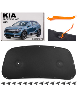 KIA SPORTAGE V NQ5 2021+ PANNELLO FONOASSORBENTE COFANO CON KIT CLIP 81124R2000 (Cod. AP-8A98-6649F_