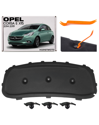 OPEL CORSA E X15 2014-2019 PANNELLO FONOASSORBENTE COFANO KIT CON CLIP 13427588 (Cod. AP-4F18-193BE_