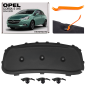OPEL CORSA E X15 2014-2019 PANNELLO FONOASSORBENTE COFANO KIT CON CLIP 13427588 (Cod. AP-4F18-193BE_