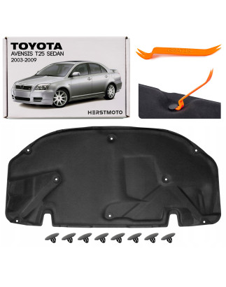 TOYOTA AVENSIS II T25 berlina 2003-2009 PANNELLO FONOASSORBENTE COFANO CON KIT CLIP 5334105030 / 533
