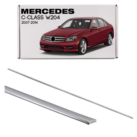 MERCEDES C-CLASS W204 2007-2014 CROMATA MODANATURA ANTERIORI PORTE SINISTRA A2047200180 (Cod. AP-13A