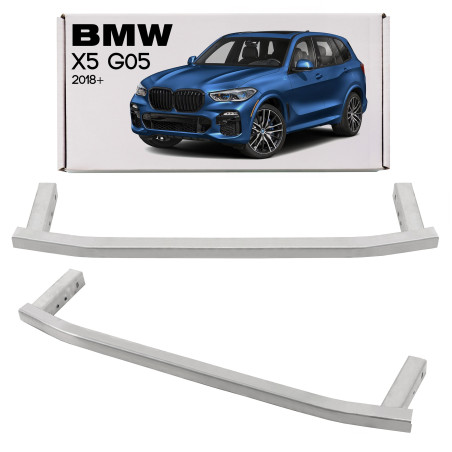 BMW X5 G05 2018+ IN ALLUMINIO TRAVERSA INFERIORE RINFORZO ANTERIORE PARAURTI 51117421600 (Cod. AP-22