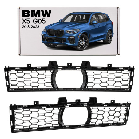 BMW X5 G05 2018-2023 GRIGLIA ANTERIORE PARAURTI CENTRALE CON FORO PER RADAR 51118069211 (Cod. AP-DD6