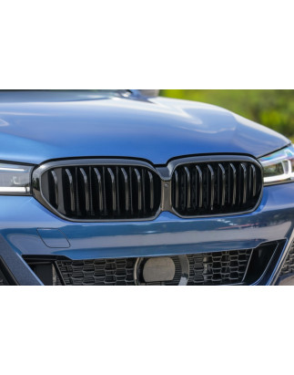 BMW SERIA 5 G30 2021-2024 berlina RESTYLING MASCHERINA ANTERIORE NERO DOPPIO RENE PER TELECAMERA 511