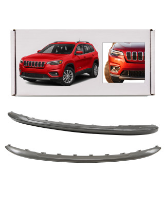 JEEP CHEROKEE V KL 2018-2023 RESTYLING SPOILER ANTERIORE PARAURTI ARGENTO 6DE37TZZAA (Cod. AP-3247-8