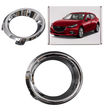 MAZDA 3 III BM 2014-2016 PRE-RESTYLING CROMATA CORNICE SINISTRA GRIGLIE FENDINEBBIA BJE1-50C12 (Cod.