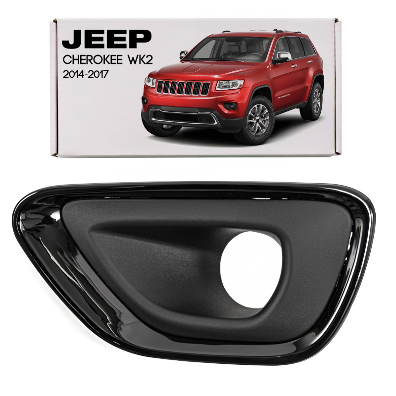 JEEP GRAND CHEROKEE IV WK2 2014-2017 RESTYLING GRIGLIA ANTERIORE PARAURTI TAPPO FARI FENDINEBBIA NER