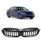 BMW SERIA 3 G20 2018+ MASCHERINA ANTERIORE NERO LUCIDO MASCHERINA DOPPIO RENE PER TELECAMERA 5113807