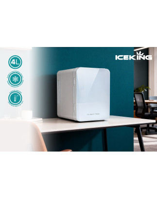 FRIGORIFERO DA UFFICIO 4L 12V CON FUNZIONE RISCALDAMENTO PER 50-65°C BIANCA (Cod. AP-769F-1538E_A4x