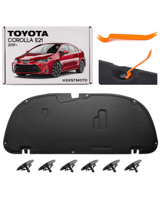 TOYOTA COROLLA XII E21 2019+ berlina PANNELLO FONOASSORBENTE COFANO CON CLIP 5334102370 (Cod. AP-80D