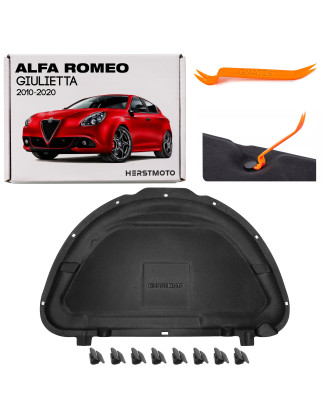 ALFA ROMEO GIULIETTA 2010-2020 PANNELLO FONOASSORBENTE COFANO CON CLIP 50556251 (Cod. AP-854F-96667_