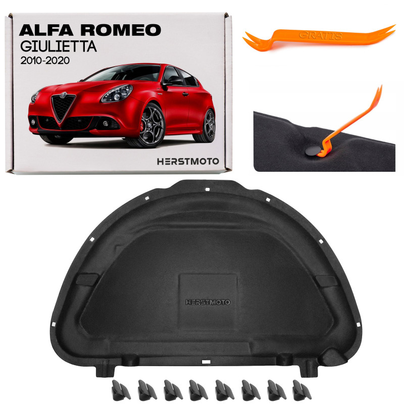 ALFA ROMEO GIULIETTA 2010-2020 PANNELLO FONOASSORBENTE COFANO CON CLIP 50556251 (Cod. AP-854F-96667_ ALFA ROMEO GIULIETTA 2010-2020 PANNELLO FONOASSORBENTE COFANO CON CLIP 50556251 (Cod. AP-854F-96667_