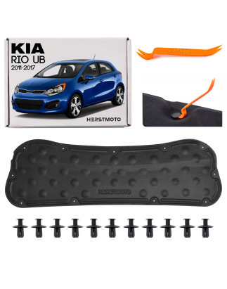 KIA RIO III UB 2011-2017 PANNELLO FONOASSORBENTE COFANO CON CLIP 841161W000 (Cod. AP-F096-8550B_A4x4