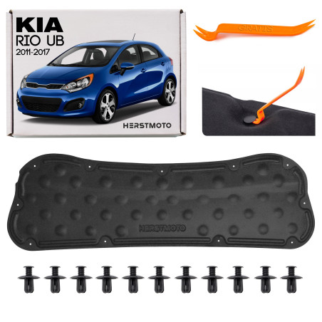 KIA RIO III UB 2011-2017 PANNELLO FONOASSORBENTE COFANO CON CLIP 841161W000 (Cod. AP-F096-8550B_A4x4