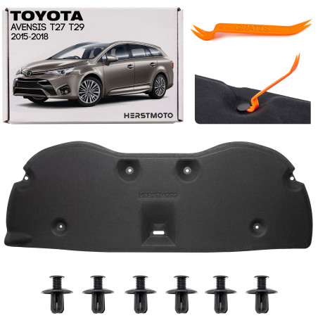 TOYOTA AVENSIS III T27 T29 2015-2018 DOPO IL SECONDO RESTYLING PANNELLO FONOASSORBENTE COFANO CON CL