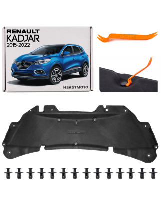 RENAULT KADJAR 2015-2022 PANNELLO FONOASSORBENTE COFANO CON CLIP 658400904R (Cod. AP-010B-626E1_A4x4