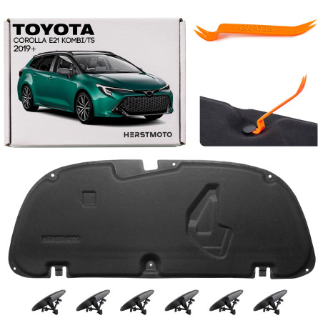 TOYOTA COROLLA XII E21 2019+ STATION WAGON / TS PANNELLO FONOASSORBENTE COFANO CON CLIP 5334112380 (