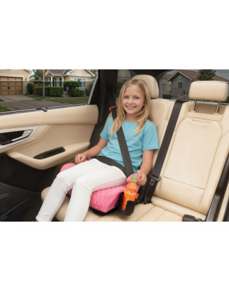 SEGGIOLINO AUTO RONDELLA SEDILE CON ISOFIX ROSA R129 125-150 CM (Cod. AP-60A0-118AF_A4x4)
