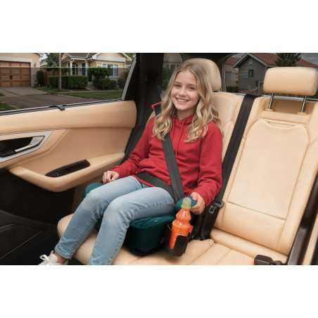 SEGGIOLINO AUTO RONDELLA SEDILE VERDE TRAPUNTATO R129 125-150 CM (Cod. AP-FAF6-7674F_A4x4)