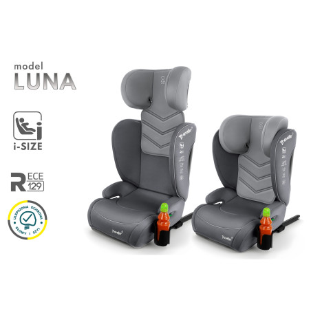 LUNA SEGGIOLINO AUTO SUPPORTO 2W1 E SIZE 100-150 CM R129 ISOFIX (Cod. AP-B8A1-216D6_A4x4)