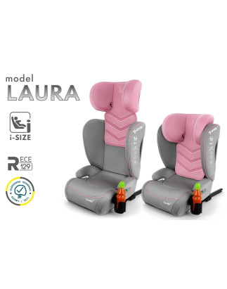 LAURA SEGGIOLINO AUTO SUPPORTO 2W1 E SIZE 100-150 CM R129 ISOFIX (Cod. AP-CEA1-59268_A4x4)