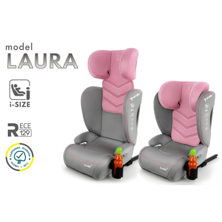 LAURA SEGGIOLINO AUTO SUPPORTO 2W1 E SIZE 100-150 CM R129 ISOFIX (Cod. AP-CEA1-59268_A4x4)
