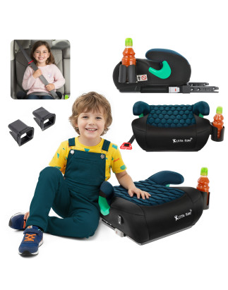 SEGGIOLINO AUTO RONDELLA SEDILE CON ISOFIX NERO-BLU OCEANO R129 125-150 CM (Cod. AP-B041-950D1_A4x4)