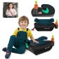 SEGGIOLINO AUTO RONDELLA SEDILE NERO-BLU OCEANO TRAPUNTATO R129 125-150 CM (Cod. AP-1DA3-810E9_A4x4)