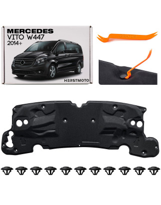 MERCEDES VITO III W447 2014+ PANNELLO FONOASSORBENTE COFANO CON CLIP A4476825200 (Cod. AP-8F11-5819D