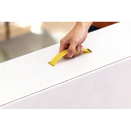 UNIVERSALI MANIGLIE PER SCATOLE GIALLI 100 PZ. (Cod. AP-C00A-16953_A4x4)