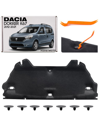 DACIA DOKKER K67 2012-2021 PANNELLO FONOASSORBENTE COFANO CON CLIP 658405438R (Cod. AP-D8E5-114A0_A4
