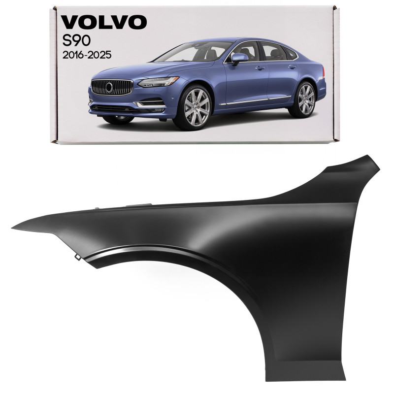 VOLVO S90 2016-2025 IN ALLUMINIO PARAFANGO ANTERIORE SINISTRO 322771221 (Cod. AP-5DAF-38087_A4x4)