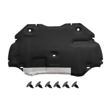 RENAULT LAGUNA III X91 2007-2015 berlina PANNELLO FONOASSORBENTE COFANO CON KIT CLIP 658400001R (Cod