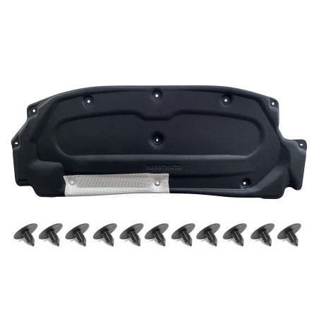 DACIA SANDERO II B52 2012–2021 PANNELLO FONOASSORBENTE COFANO CON KIT CLIP 658407821R (Cod. AP-876