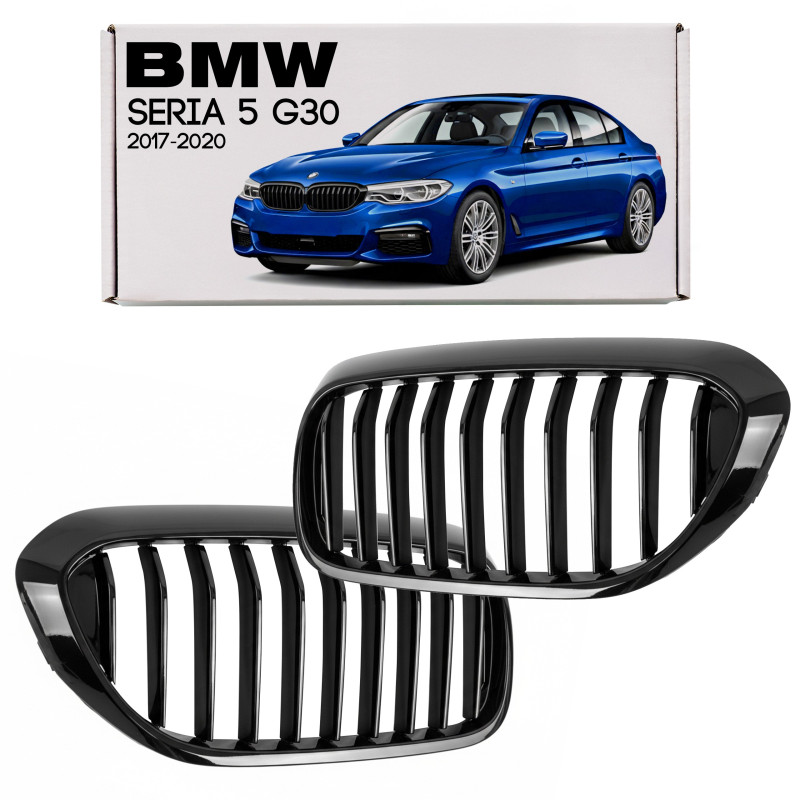 BMW SERIA 5 G30 2017-2020 PRE-RESTYLING MASCHERINA MASCHERINA PIANO BLACK 51712430993 51712430994 (C