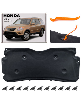 HONDA CR-V II 2001-2006 PANNELLO FONOASSORBENTE COFANO CON KIT CLIP 74141-S9A-010 (Cod. AP-C193-1555